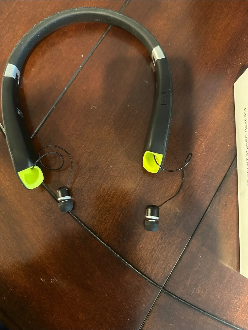 Wireless Smart Sport Stereo Headset - Black